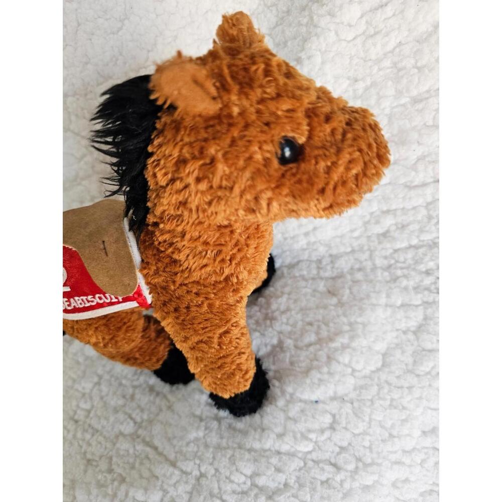 2003 Breyer Race Horse Seabiscuit #2 Plush Stuffed Animal Toy Brown 9" Movie - Picture 3 of 11